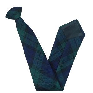 Black watch Tartan Clip On Tie