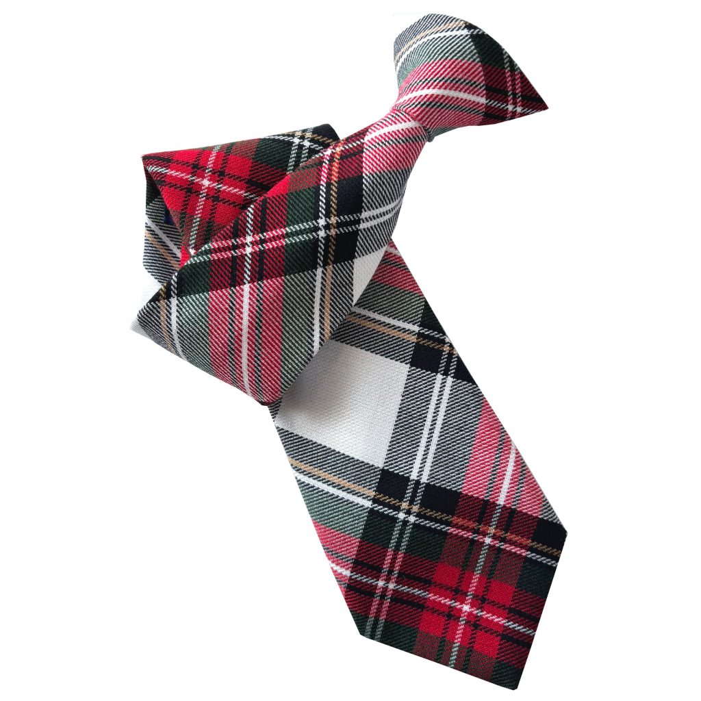 Dress Stewart Tartan Clip On Tie