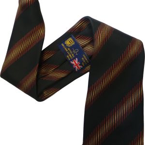 Black Tiger Stripe Clip On Tie
