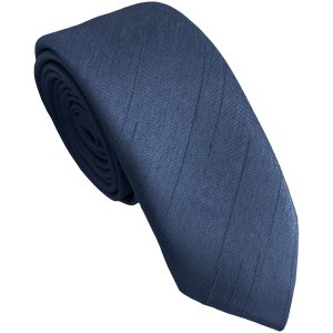 Ocean Blue Dupion Skinny Tie