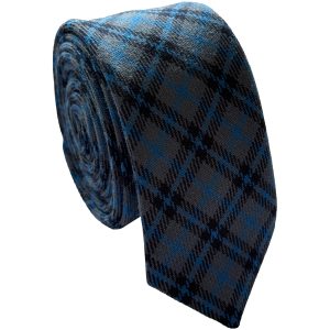 Bedford Blue Tartan Skinny Tie