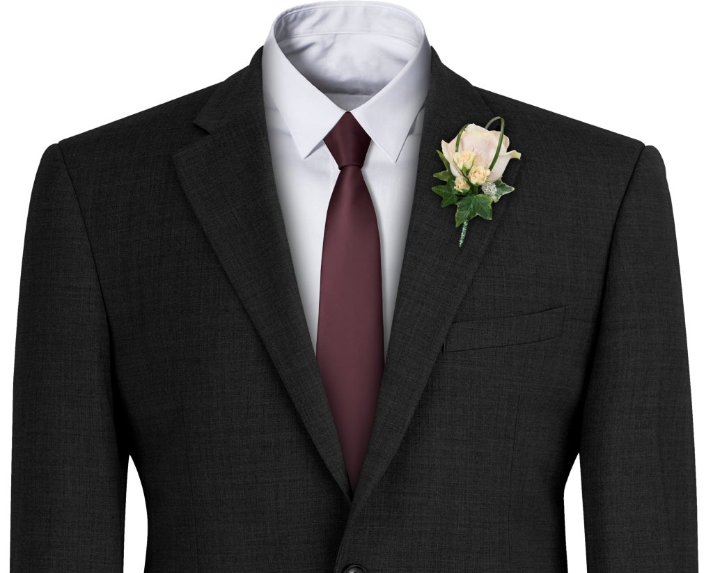 Satin Brown Italian Satin Wedding Tie