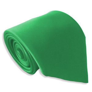 Satin Emerald Green Italian Satin Wedding Tie