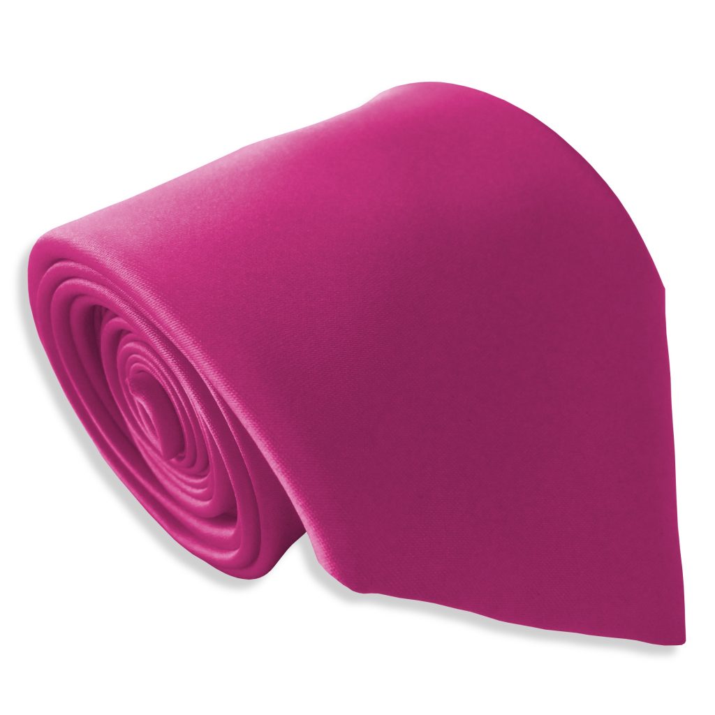 Satin Fuchsia Italian Satin Wedding Tie