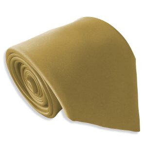 Satin Gold Italian Satin Wedding Tie