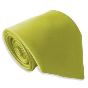 Satin Lime Italian Satin Wedding Tie