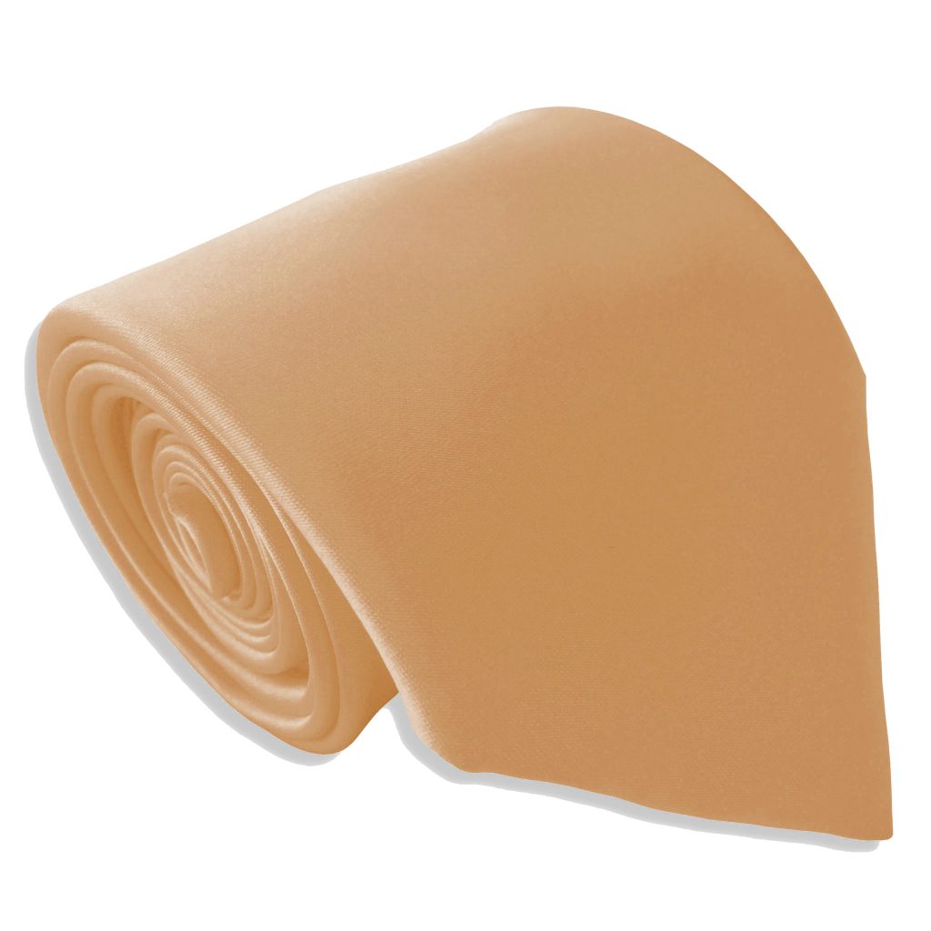 Satin Peach Italian Satin Wedding Tie
