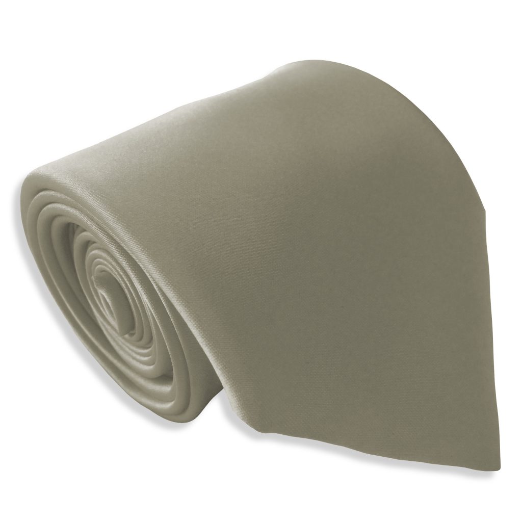 Satin Champagne Italian Satin Wedding Tie