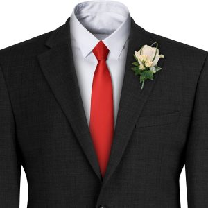 Satin Red Italian Satin Wedding Tie