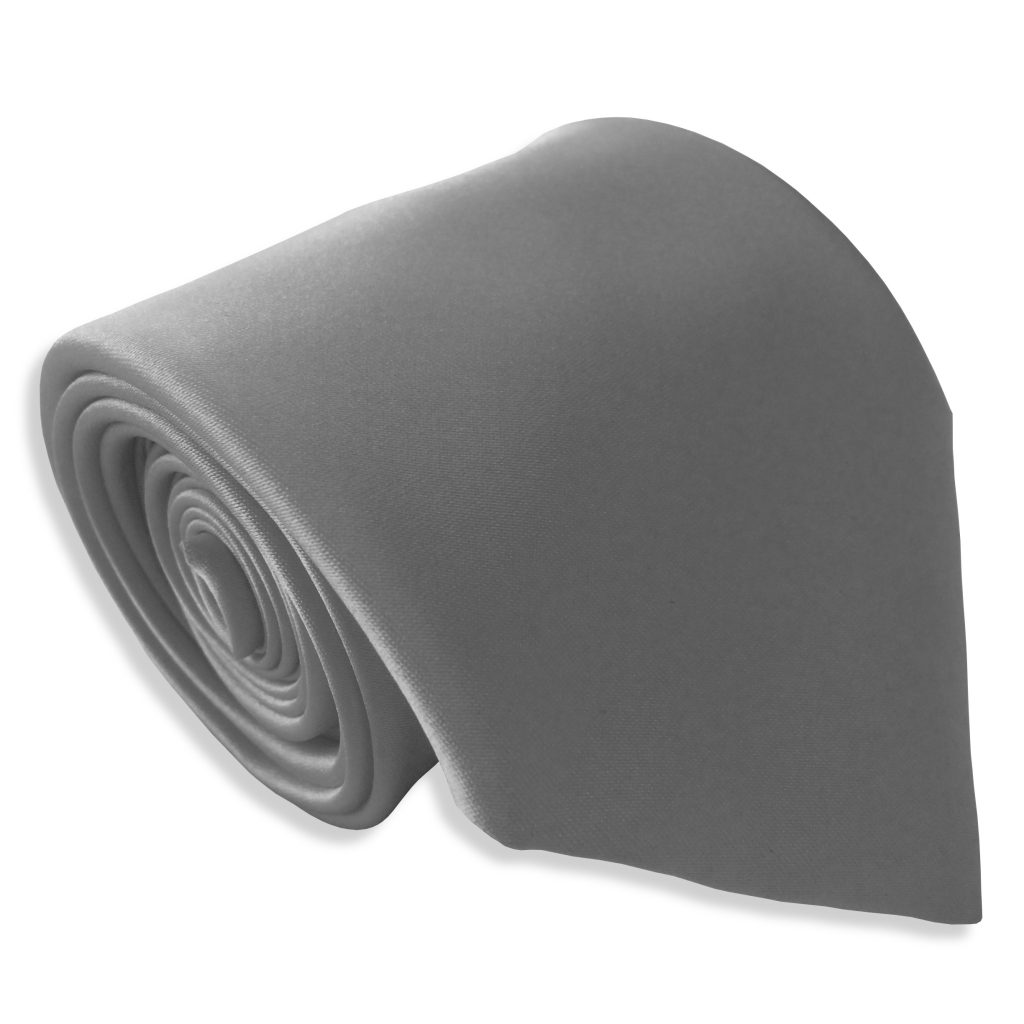 Satin Slate Italian Satin Wedding Tie