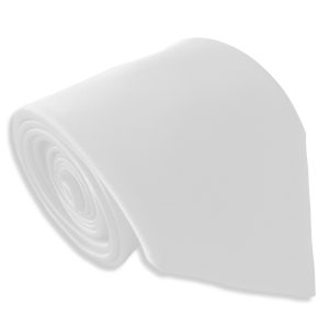 Satin White Italian Satin Wedding Tie