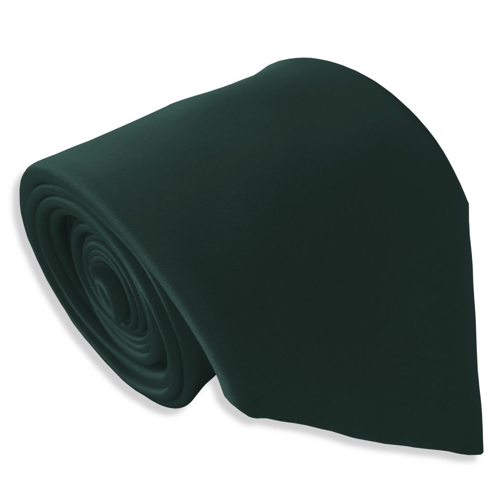 Satin Bottle Green Italian Satin Wedding Tie