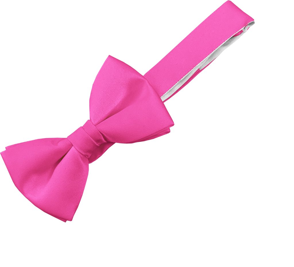 Satin Cerise Bow Tie