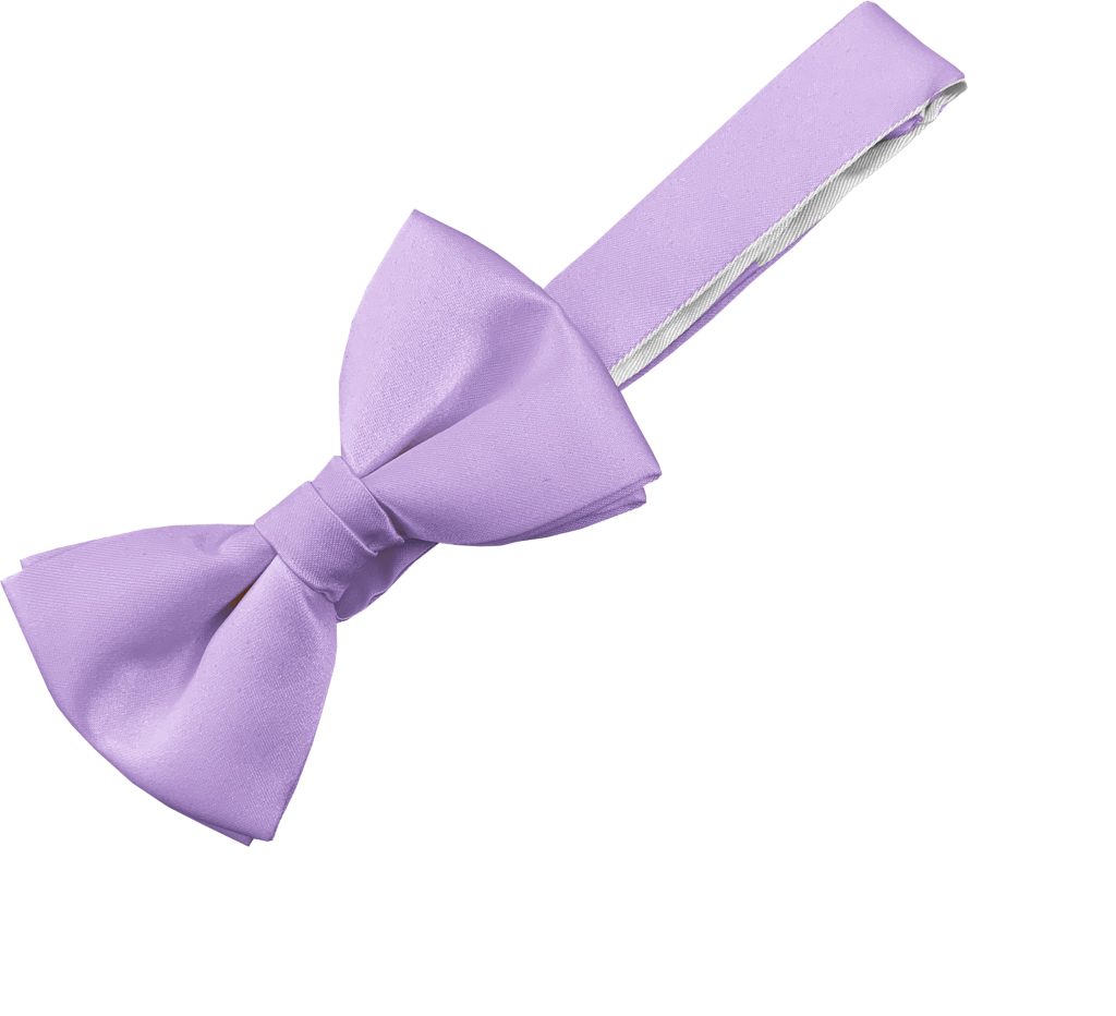 Satin Lilac Bow Tie