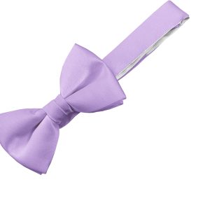 Satin Lilac Bow Tie