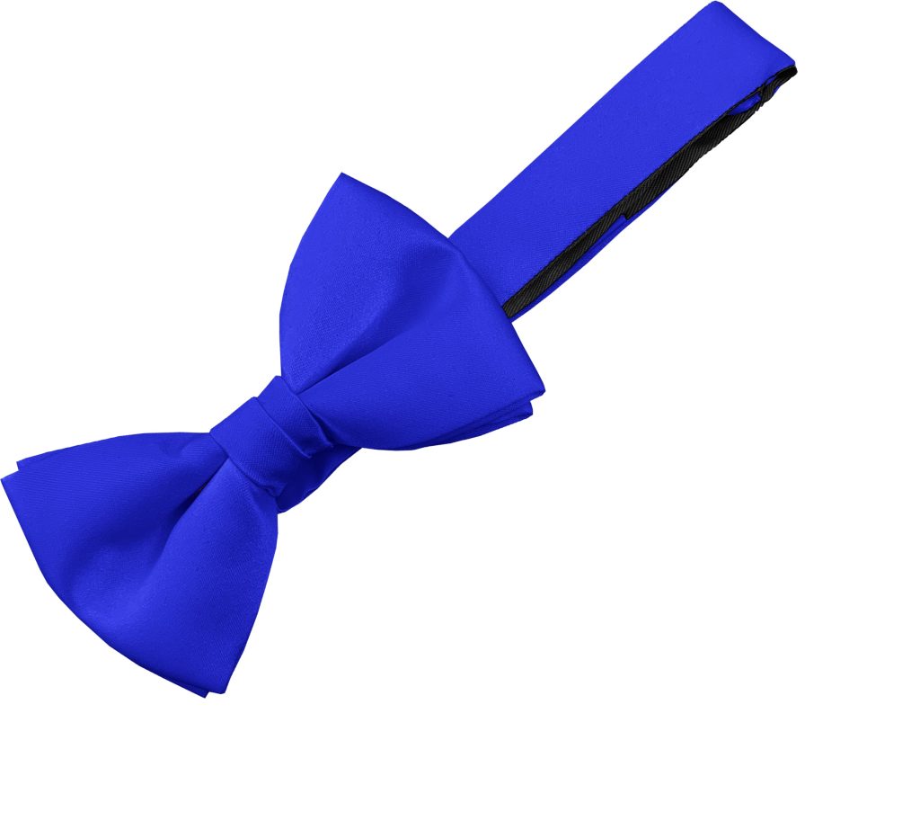 Satin Royal Blue Bow Tie