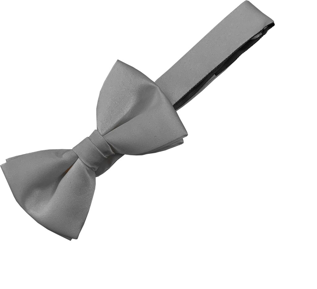 Satin Slate Bow Tie