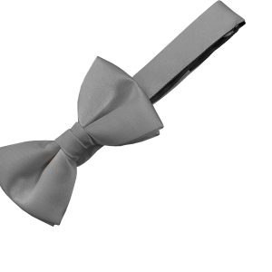Satin Slate Bow Tie