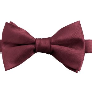 Dark Wine Dupion (Ready Tied) Bow Tie