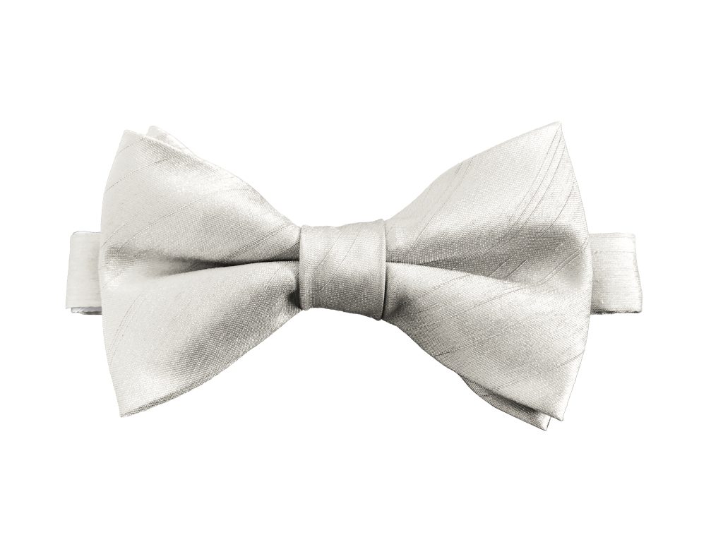 Ivory Dupion (Ready Tied) Bow Tie