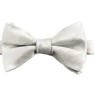 Ivory Dupion (Ready Tied) Bow Tie