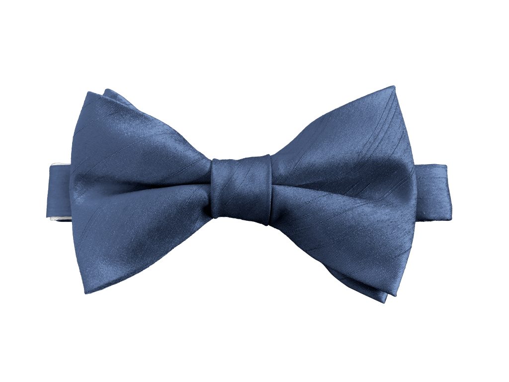 Ocean Blue Dupion (Ready Tied) Bow Tie
