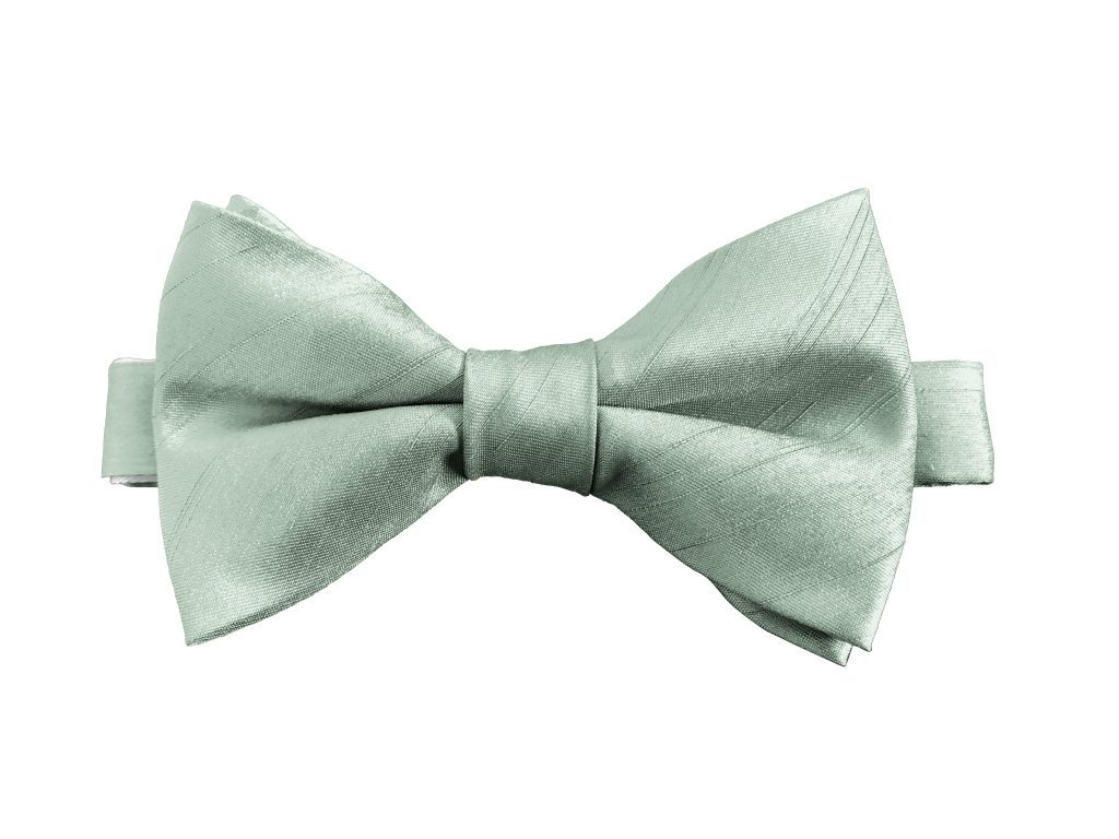 Sage Green Dupion (Ready Tied) Bow Tie