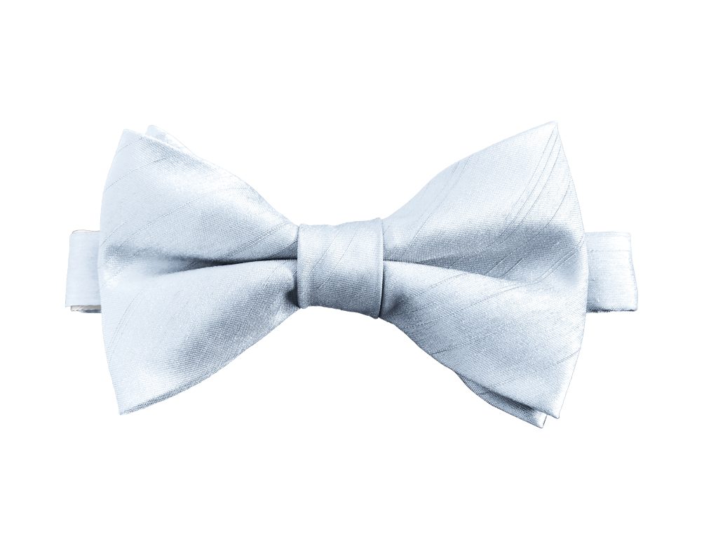 Sky Blue Dupion (Ready Tied) Bow Tie