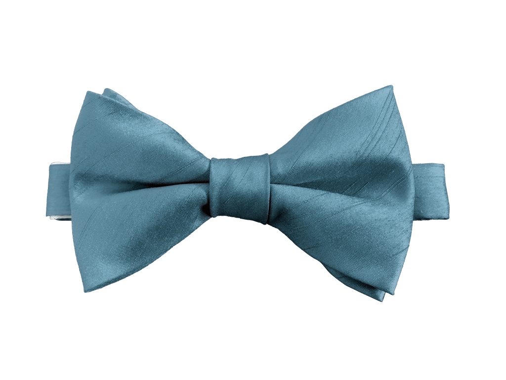 Teal Dupion (Ready Tied) Bow Tie