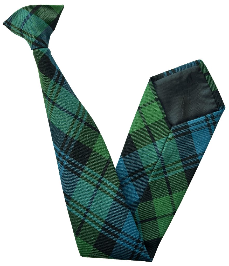 Campbell Tartan Clip On Tie