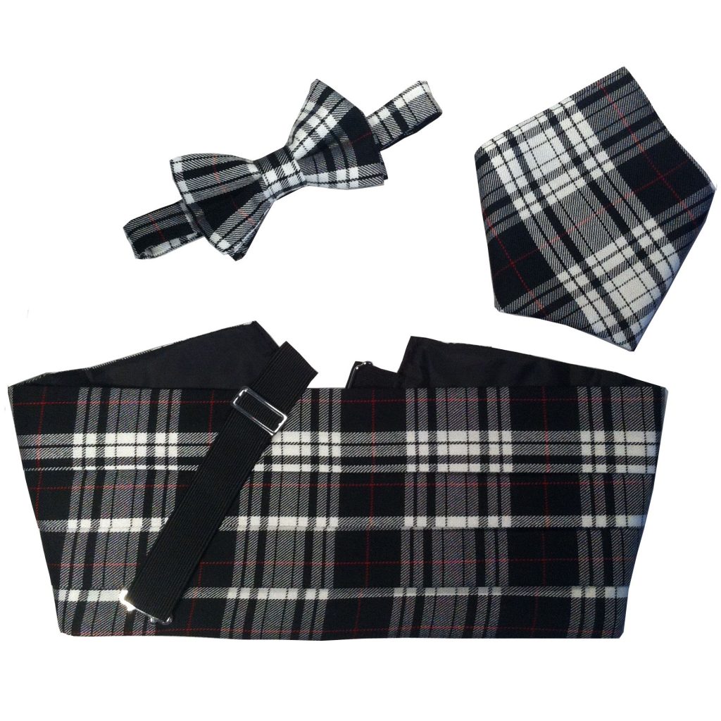 Dress Menzies Tartan Cummerbund and Bow Tie Set