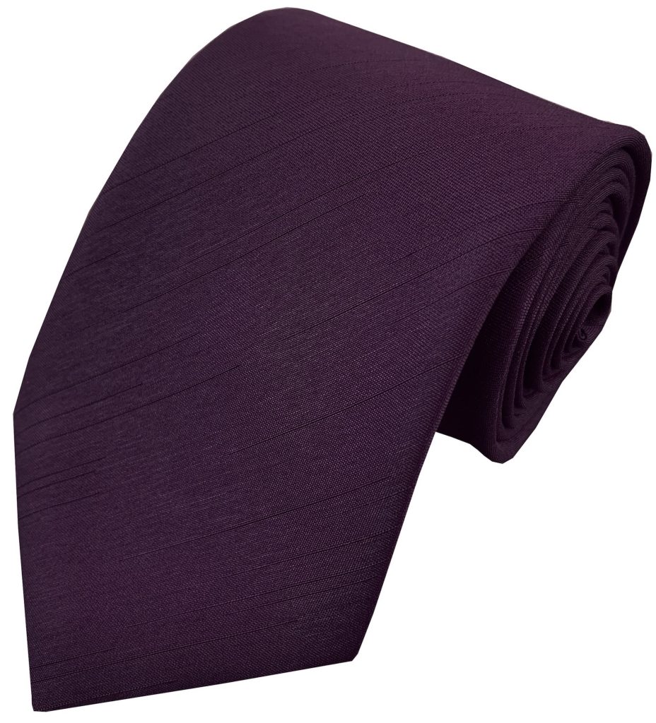 Prune Purple Dupion Tie