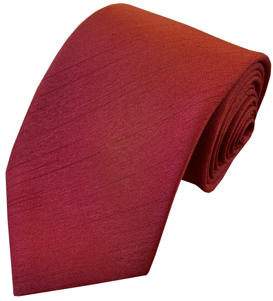 Ruby Red Dupion Tie