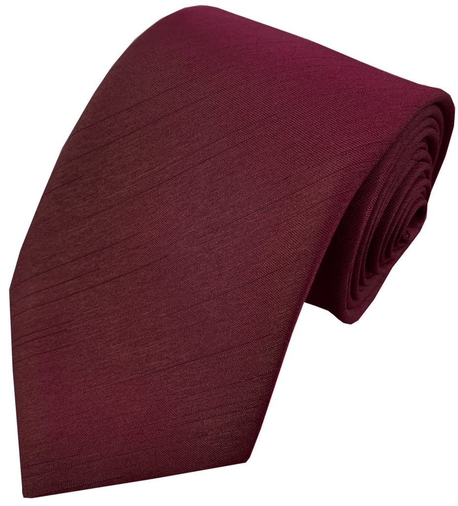 Dark Wine Dupion Tie
