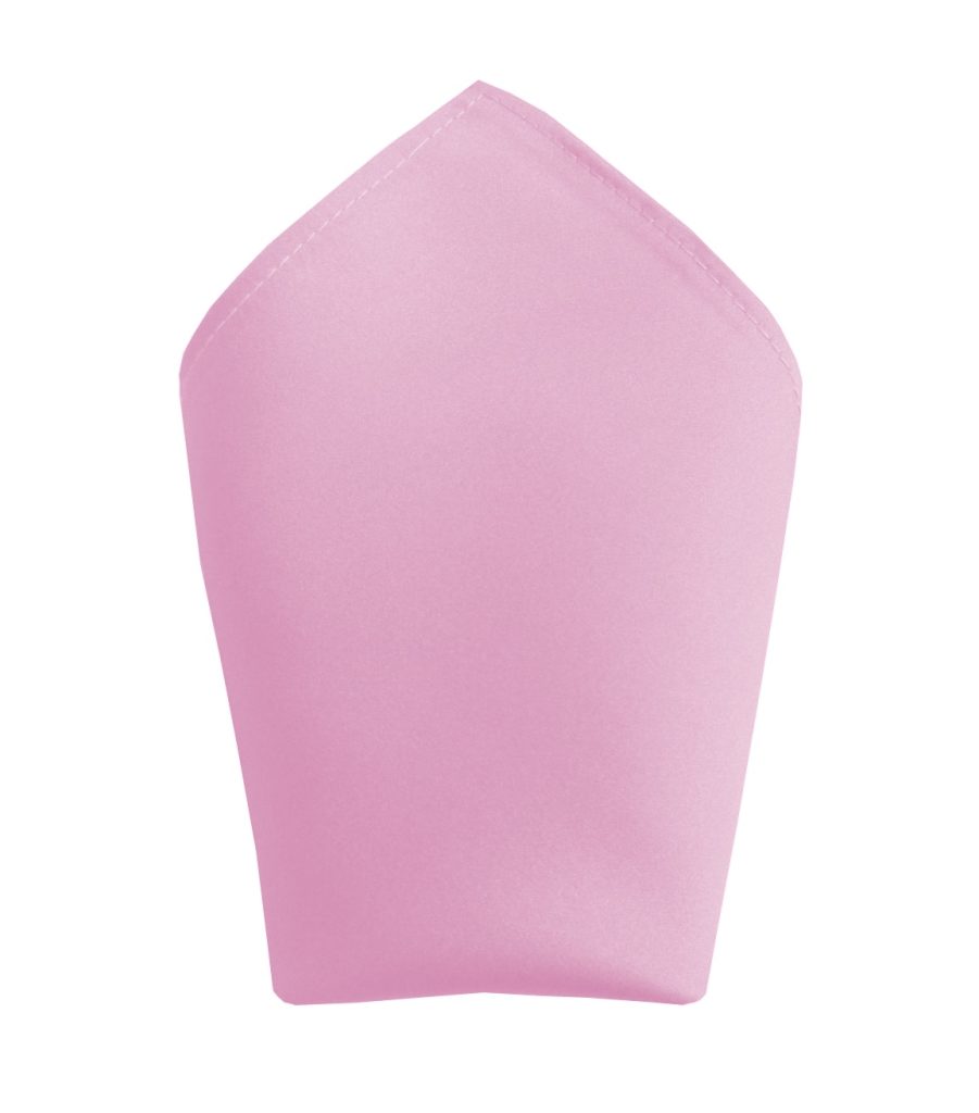 Satin Baby Pink Pocket Square