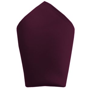 Satin Burgundy Italian Satin Wedding 8 inch Hanky Pocket Square