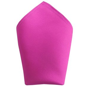Satin Cerise Pocket Square