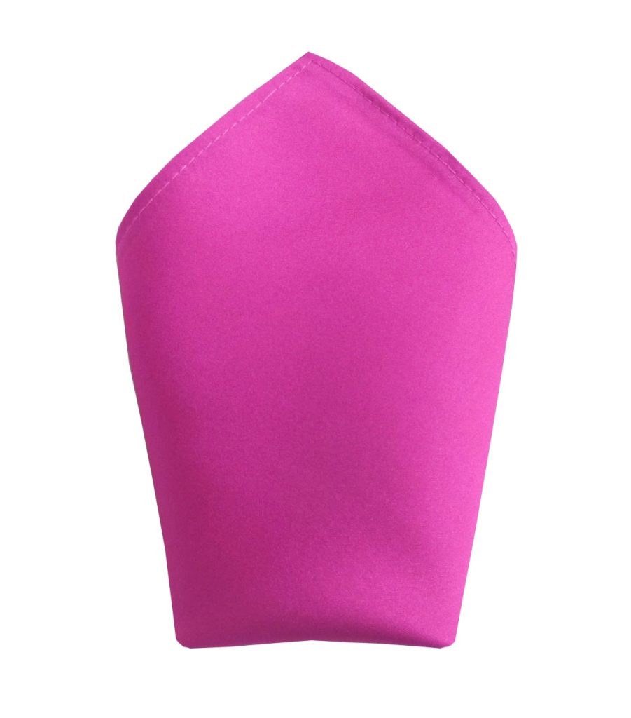 Satin Cerise Pocket Square