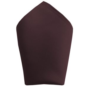 Satin Brown Pocket Square