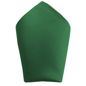Satin Emerald Green Pocket Square