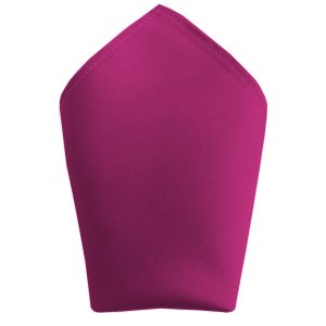 Satin Fuchsia Italian Satin Wedding 8 inch Hanky Pocket Square