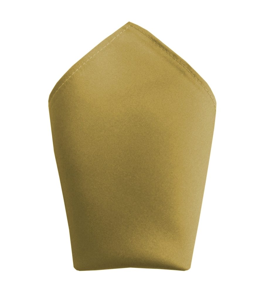 Satin Gold Pocket Square