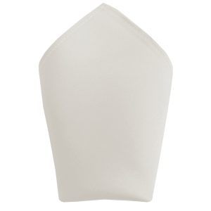 Satin Ivory Pocket Square