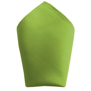 Satin Lime Pocket Square