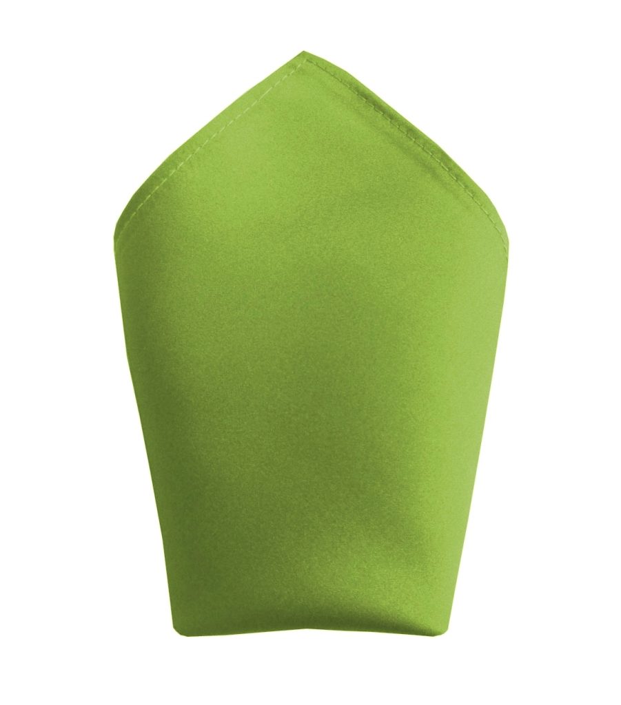 Satin Lime Pocket Square