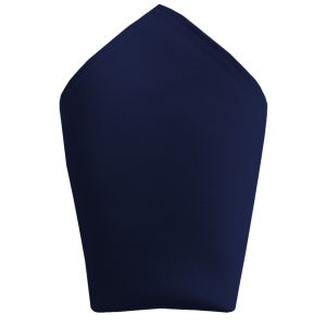 Satin Navy Blue Pocket Square