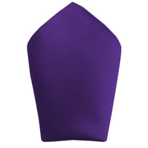 Satin Purple Pocket Square