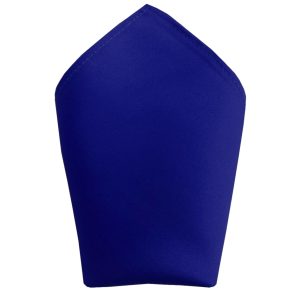 Satin Royal Blue Italian Satin Wedding 8 inch Hanky Pocket Square