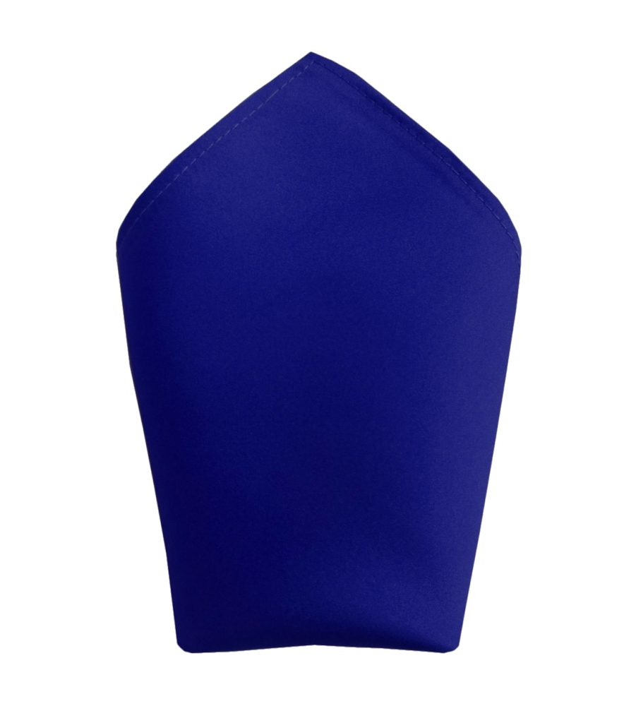 Satin Royal Blue Italian Satin Wedding 8 inch Hanky Pocket Square