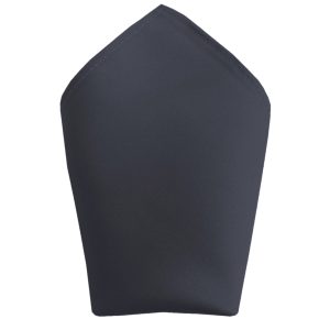 Satin Slate Pocket Square